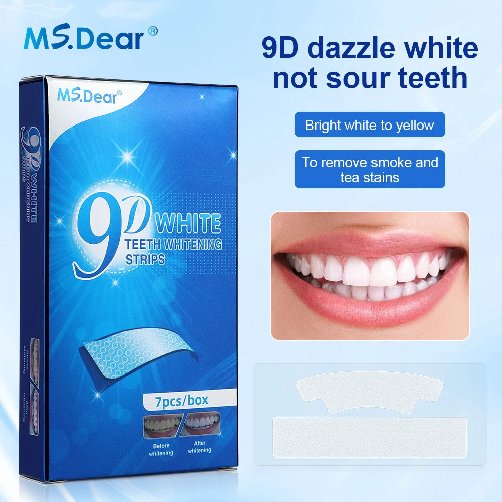 BANDAS BLANQUEADORAS DENTALES 9D WHITE™