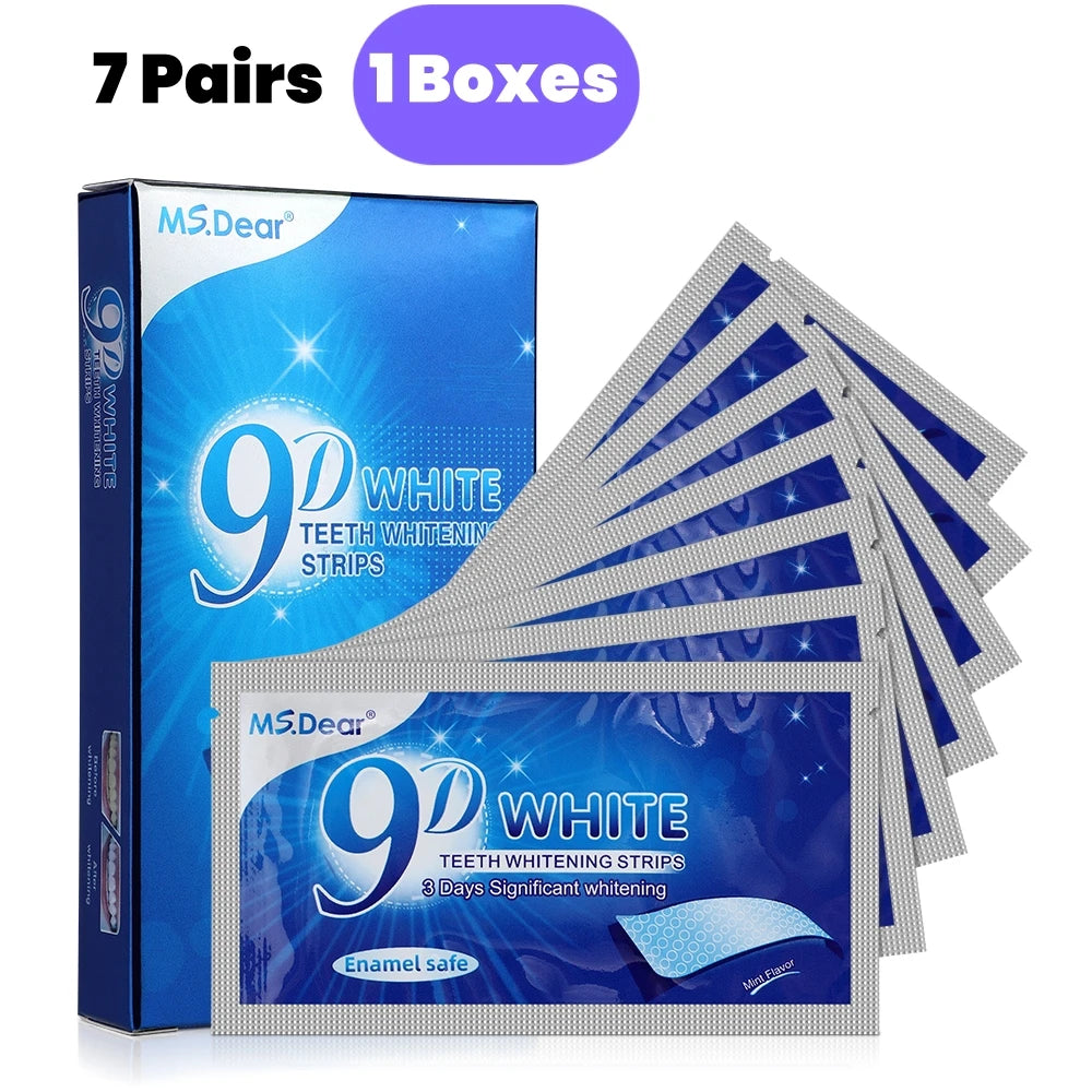 BANDAS BLANQUEADORAS DENTALES 9D WHITE™
