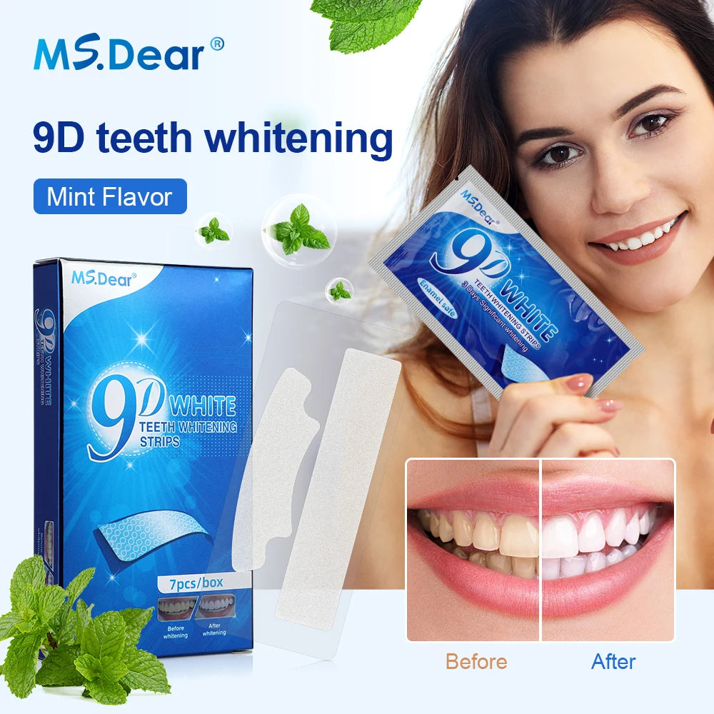 BANDAS BLANQUEADORAS DENTALES 9D WHITE™