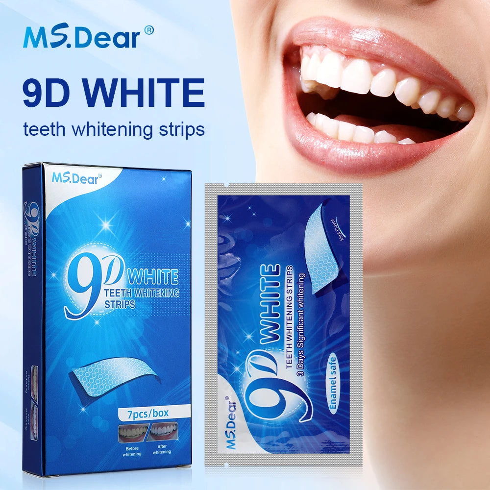 BANDAS BLANQUEADORAS DENTALES 9D WHITE™